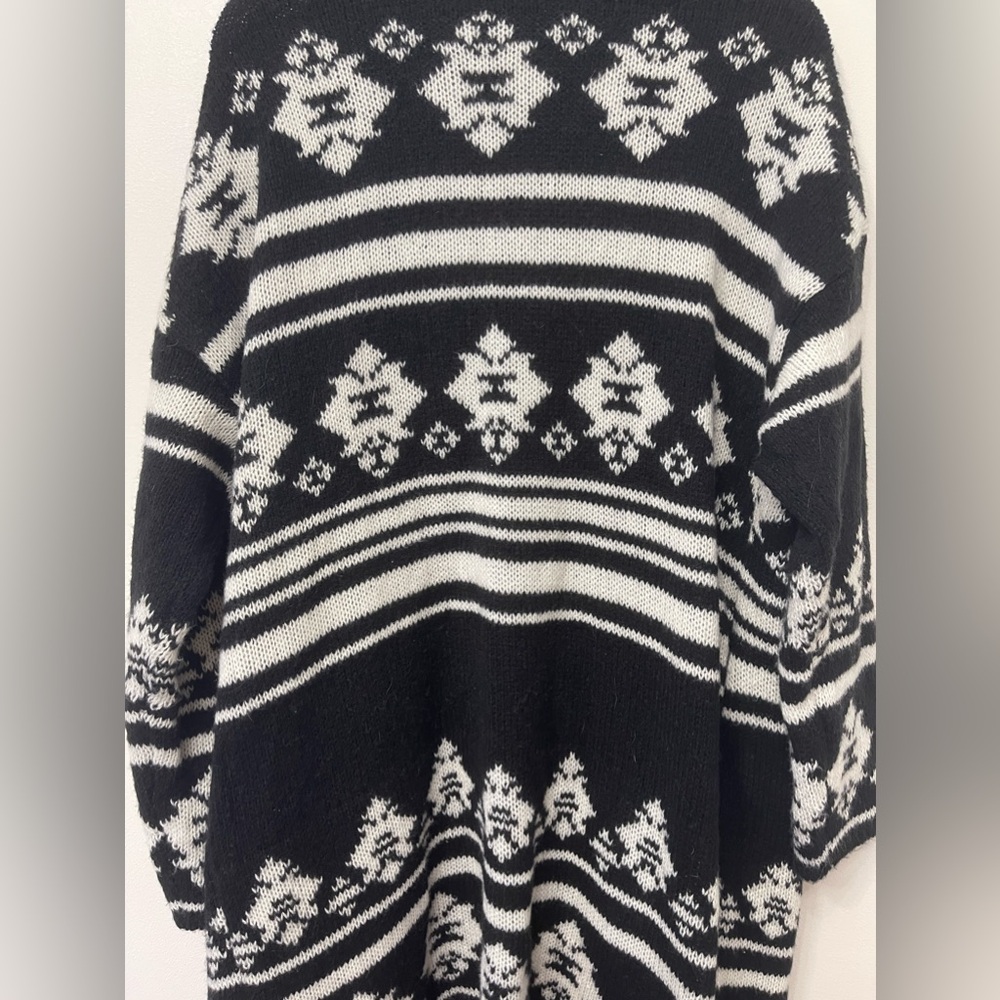 Knox Rose Argyle Style Open Front Cardigan - Picture 8 of 10